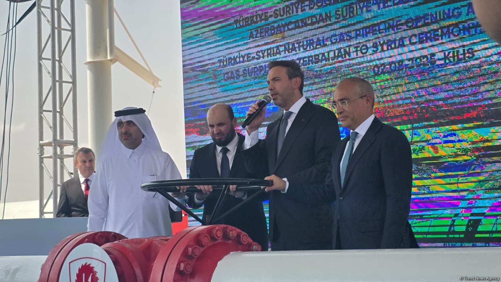 Ceremony for the start of the natural gas supply of Syria by Azerbaijan