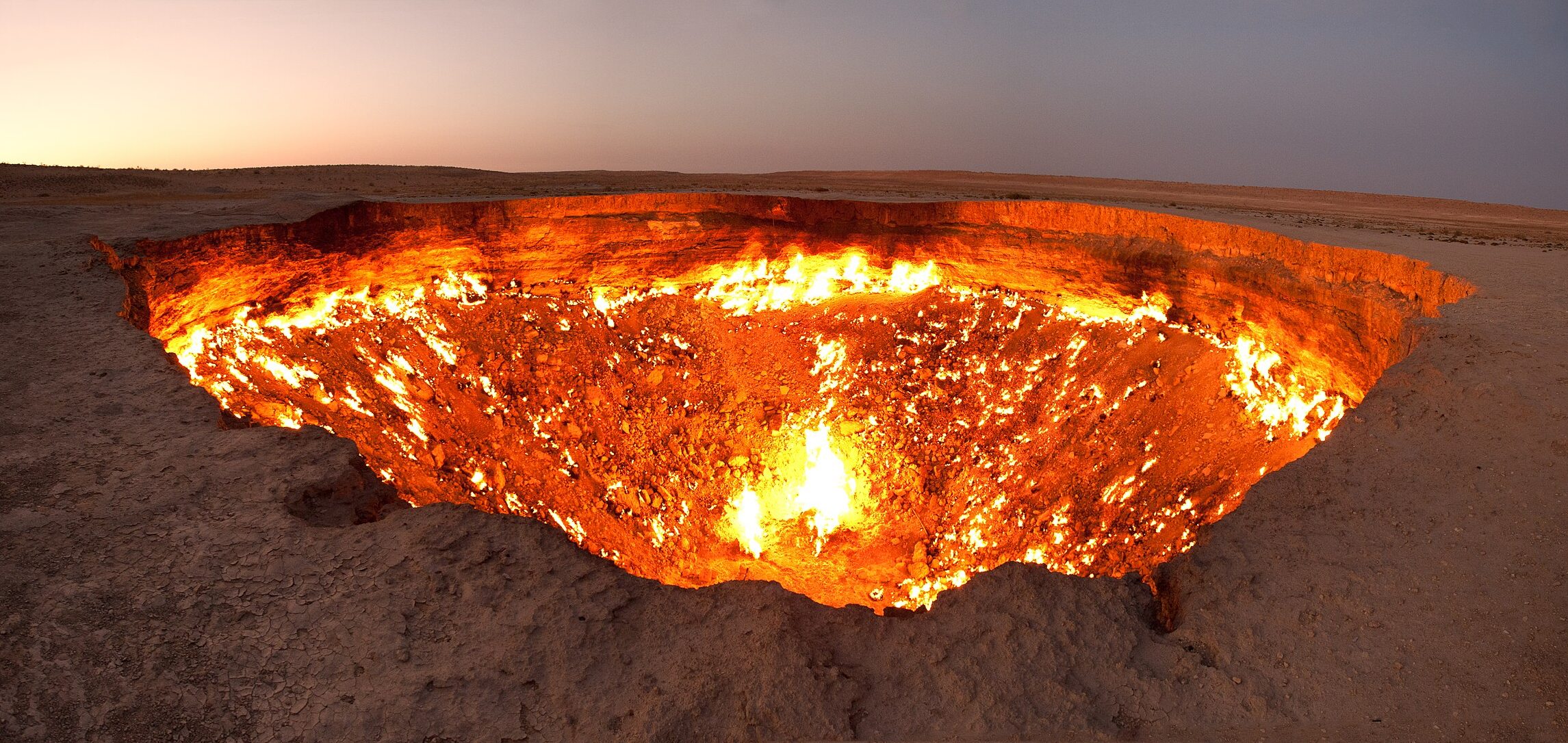 Gates of Hell near Darmasa - Turkmenistan